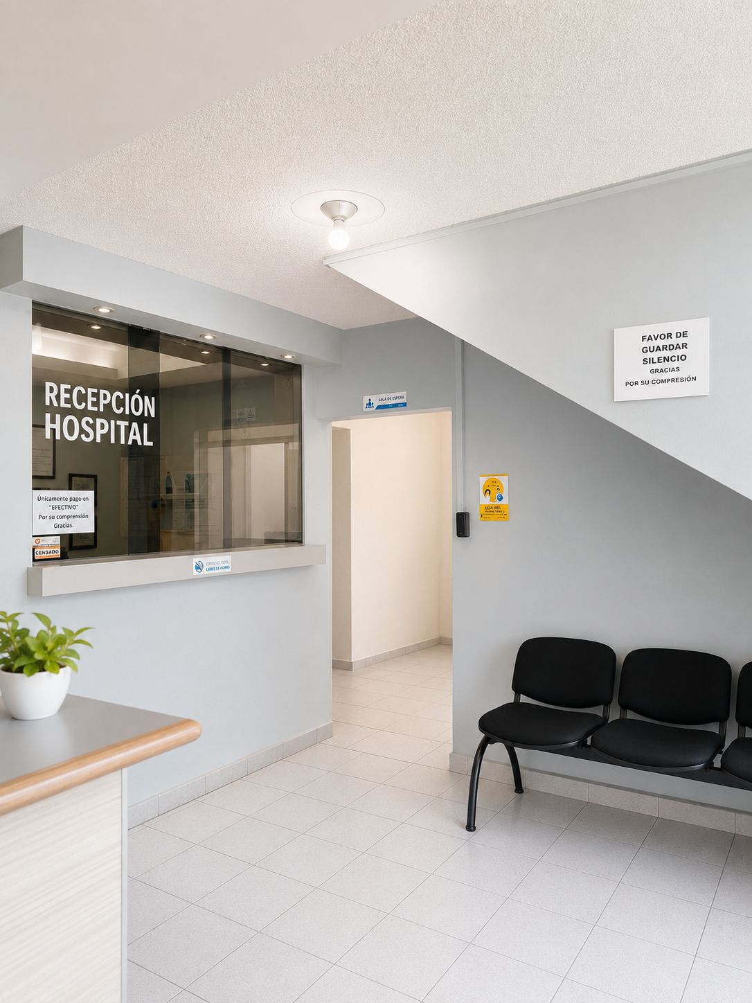 Recepción del hospital