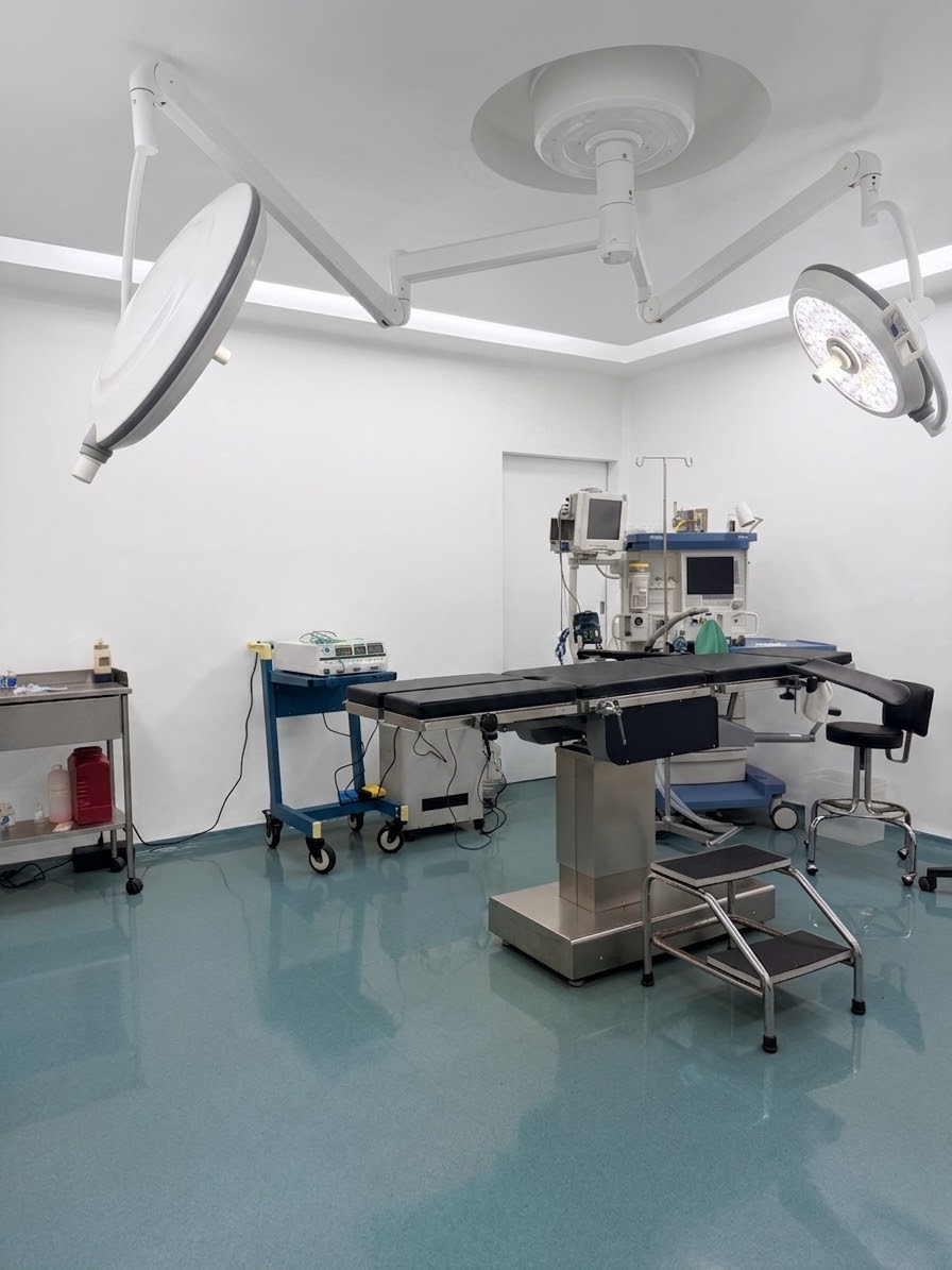 Quirófano equipado con lámparas LED de última generación